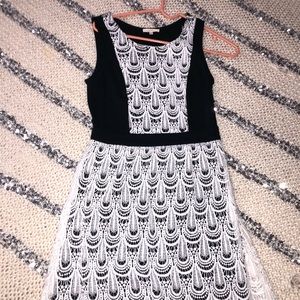 Scalloped cocktail dress